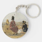 ビーチ、Trouville | 1887年 キーホルダー (裏面)