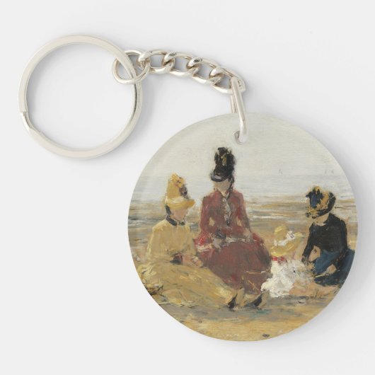 ビーチ、Trouville | 1887年 キーホルダー (正面)
