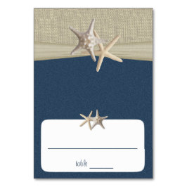 ビーチAmoreの青いシーティングカード テーブルナンバー