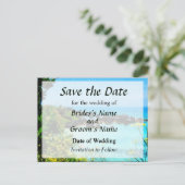 ビーチat St. George Bミューダ日付を保存 案内ポストカード (スタンド正面)