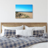 ビーチAt Troon Scotlandポストカードポスター写真 キャンバスプリント (インサイチュ (寝室))