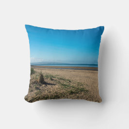 ビーチAt Troon Scotlandポストカードポスター写真 クッション