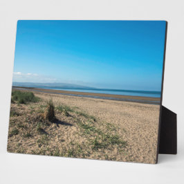 ビーチAt Troon Scotlandポストカード フォトプラーク