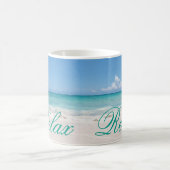 ビーチBackgroud コーヒーマグカップ (中央)