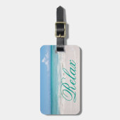 ビーチBackgroud ラゲッジタグ (正面縦)