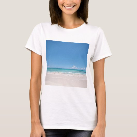 ビーチBackgroud Tシャツ (正面)