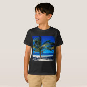 ビーチCroix私達バージン諸島 Tシャツ (正面フル)