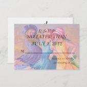 ビーチGIRLFRIENDSカスタマイズ可能なRSVPカード 出欠カード (正面/裏面)