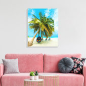 ビーチinモルディブのキャンバス印刷2 キャンバスプリント (インサイチュ (リビング))