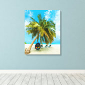 ビーチinモルディブのキャンバス印刷2 キャンバスプリント (インサイチュ (ウッドフロア))