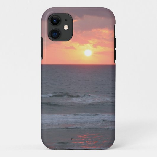 ビーチiPhoneケースの日の出 Case-Mate iPhoneケース (裏面)