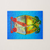 ビーチMele Kalikimaka ジグソーパズル (横)