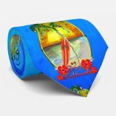 ビーチMele Kalikimaka ネクタイ (ロール)