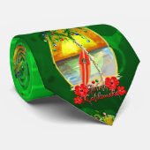 ビーチMele Kalikimaka ネクタイ (ロール)