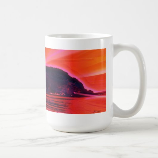 ビーチMugからの光線 コーヒーマグカップ (右)
