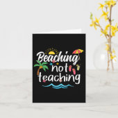 ビーチNot教え's夏休み休憩ティーシュ カード (黄色い花)