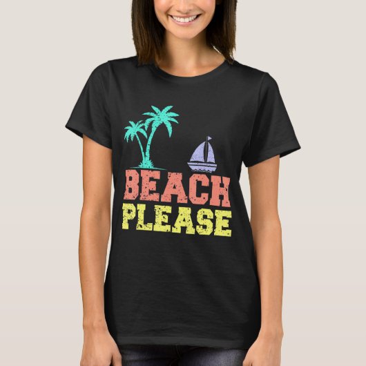 ビーチPleaseキッズビーチ Tシャツ (正面)