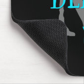 ビーチpleaseターコイズタイポグラフィ モノグラムの マウスパッド (コーナー)