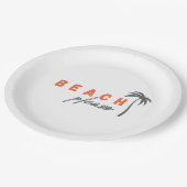 ビーチpleaseヤシの木紙プレートパーティー ペーパープレート (アングル)