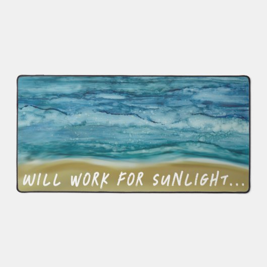 ビーチPlease Desk Mat デスクマット (正面)