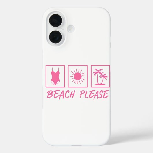 ビーチPlease iPhoneケース Case-Mate iPhoneケース (裏面)