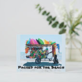 ビーチPOSTカード用に梱包 ポストカード (スタンド正面)
