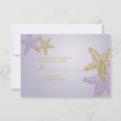 ビーチRSVP招待状には5時間365日の招待状が必要 出欠カード (裏面)