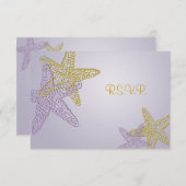 ビーチRSVP招待状には5時間365日の招待状が必要 出欠カード (正面/裏面)