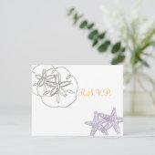 ビーチRSVP招待状には5x7招待状が必要 出欠カード (スタンド正面)