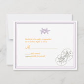 ビーチRSVP招待状には5x7招待状が必要 出欠カード (裏面)