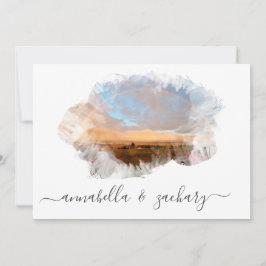 *~*ビーチRSVP - QR RAINBOW AR11ビーチ結婚式 招待状