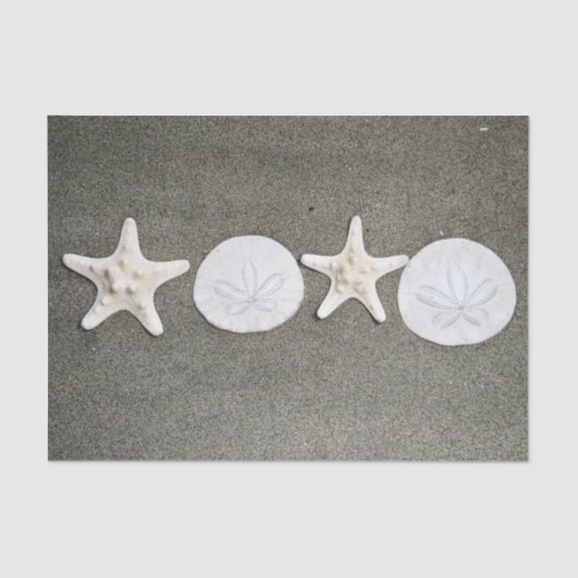 ビーチXとOのティッシュペーパー 薄葉紙 (正面)