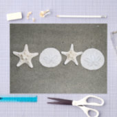 ビーチXとOのティッシュペーパー 薄葉紙 (クラフト)