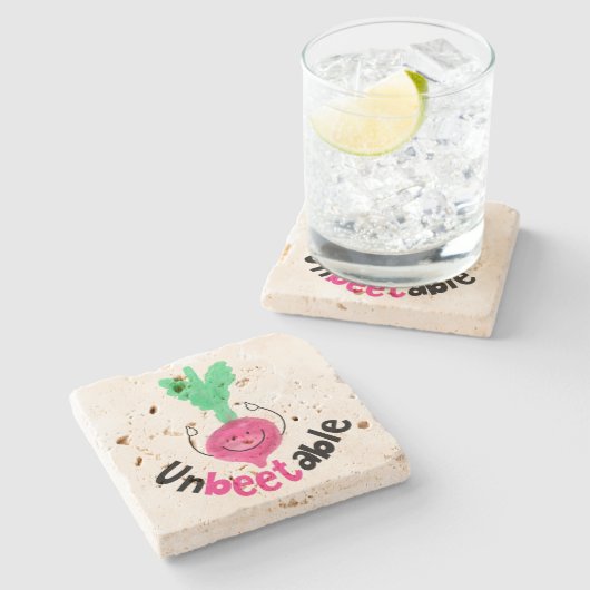 ビーッ前向きトプン – カブトムシ ストーンコースター (横)