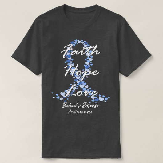 ビーツ病認識度信仰希望ラブホープ Tシャツ (デザイン正面)