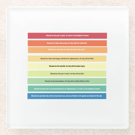 ビーテツデスコアスター ガラスコースター (正面)