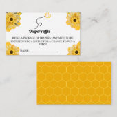 ビーテーマおむつラッフルベビシャワーゲームプレイス プレイスカード (正面/裏面)