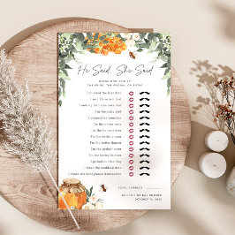 ビーテーマ彼は彼女はブライダルシャワーゲームを言った