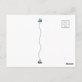 ビーテーマ性別リビールポストカード招待状 ポストカード (裏面)