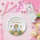ビーテーマ男女兼用ベビーシャワー ペーパープレート (パーティー)