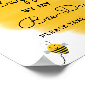 ビーテーマ誕生日会お願いサイン | Bee-Day ポスター (角)