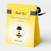 ビーテーマ赤ちゃんシャワーお願いボックス。 フェイバーボックス (裏面サイド)