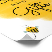 ビーテーマ赤ちゃんシャワー本とギフトサイン ポスター (角)