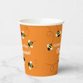 ビーデイかわいいキッドの誕生日ラウンド紙コースター 紙コップ (左)