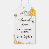 ビーデイサンキューラベル誕生日ベビーシャワー ギフトタグ (正面)