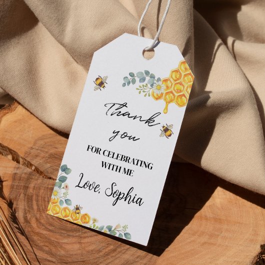 ビーデイサンキューラベル誕生日ベビーシャワー ギフトタグ