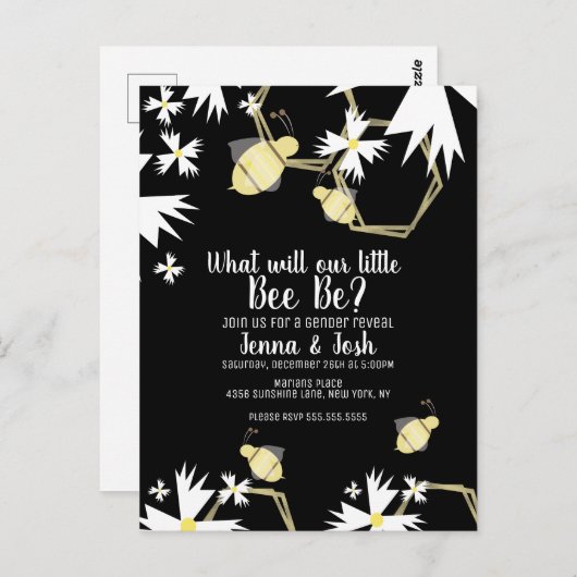 ビーデイジーとフローラ性別の表示 ポストカード (正面/裏面)