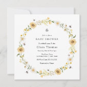 ビーデイジーサンフラワーズブライダルシャワー招待 招待状 (正面)
