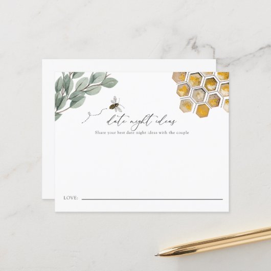 ビーデイトナイトアイディアブライダルシャワー (正面/裏面インサイチュ)