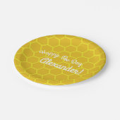 ビーデイバースデーパーティー ペーパープレート (アングル)